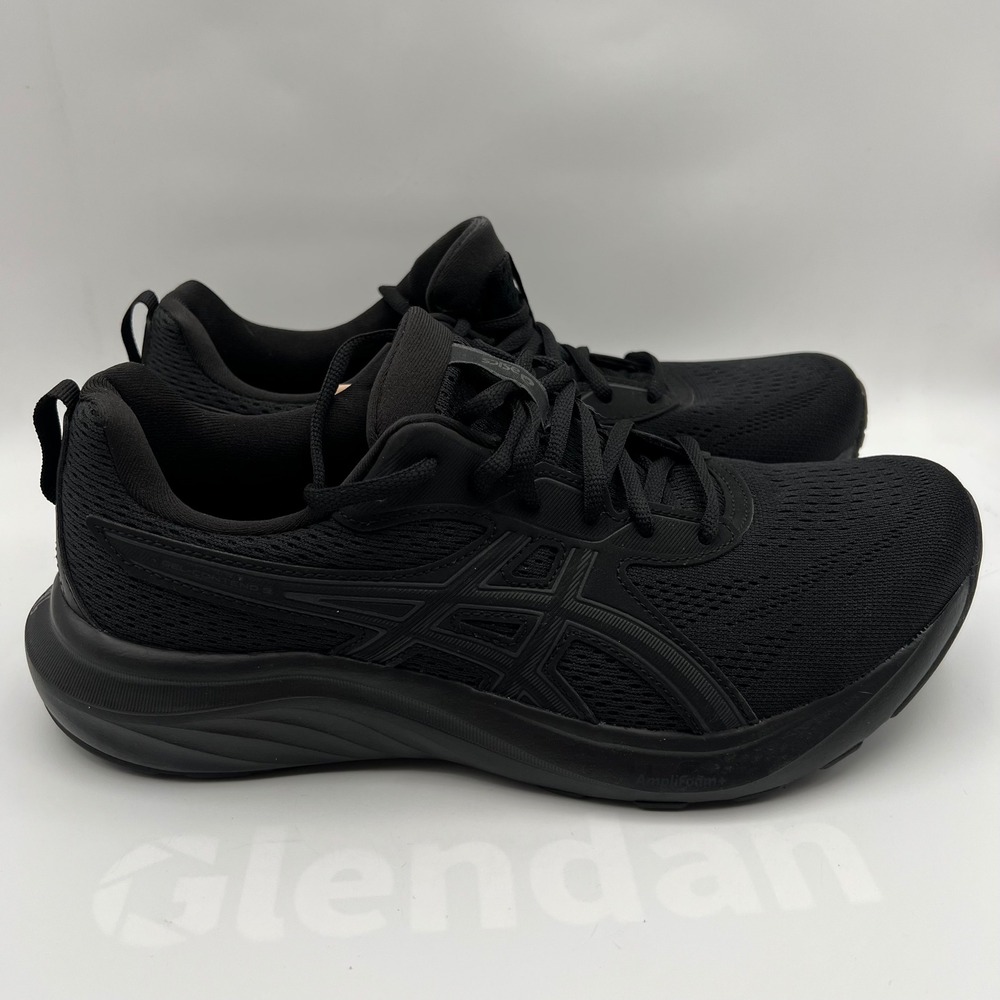 Asics Gel-Contend 9 Running Shoes Mens 9.5 4E Black Solid Extra Wide Mesh New